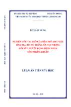 Nghiên cứu vai trò của bão hòa oxy máu tĩnh mạch chủ trên liên tục trong hồi sức huyết động bệnh nhân sốc nhiễm khuẩn
