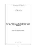 Quản lý nhà nước về vận chuyển hàng không – từ thực tiến cảng hàng không quốc tế tân sơn nhất