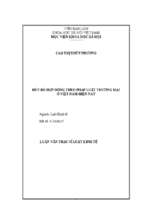 Hủy bỏ hợp đồng theo pháp luật thương mại ở việt nam hiện nay