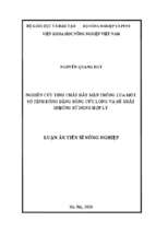 Nghiên cứu tính chất đất mặn trồng lúa một số tỉnh đồng bằng sông cửu long và đề xuất hướng sử dụng hợp lý