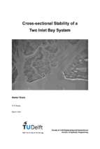 Cross sectional stability of a two inlet bay system