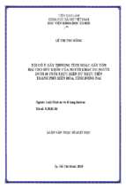 Tội cố ý gây thương tích hoặc gây tổn hại cho sức khỏe của người khác do người dưới 18 tuổi thực hiện từ thực tiễn thành phố biên hòa, tỉnh đồng nai