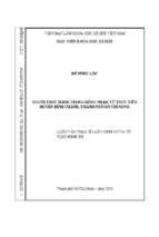 Người thực hành trong đồng phạm từ thực tiễn huyện bình chánh, thành phố hồ chí minh