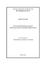 Nhân thân người phạm tội về ma túy trên địa bàn huyện củ chi, thành phố hồ chí minh