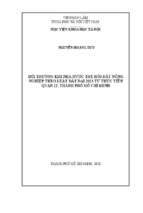 Bồi thường khi nhà nước thu hồi đất nông nghiệp theo luật đất đai 2013 từ thực tiễn quận 12, thành phố hồ chí minh