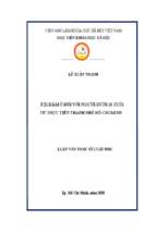 Tội dâm ô đối với người dưới 16 tuổi từ thực tiễn thành phố hồ chí minh