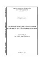 Trợ giúp pháp lý theo pháp luật tố tụng hình sự việt nam từ thực tiễn thành phố hồ chí minh