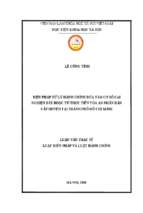 Biện pháp xử lý hành chính đưa vào cơ sở cai nghiện bắt buộc từ thực tiễn tòa án nhân dân cấp huyện tại thành phố hồ chí minh