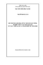 Bồi thường khi nhà nước thu hồi đất nông nghiệp theo luật đất đai 2013 từ thực tiễn quận 12, thành phố hồ chí minh