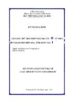 Tội tàng trữ trái phép chất ma túy từ thực tiễn thành phố biên hòa, tỉnh đồng nai