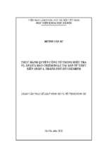 Thực hành quyền công tố trong điều tra vụ án lừa đảo chiếm đoạt tài sản từ thực tiễn quận 1, thành phố hồ chí minh