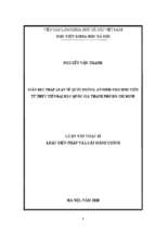 Giáo dục pháp luật về quốc phòng, an ninh cho sinh viên từ thực tiễn đhqg tp.hcm