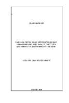 Cấp giấy chứng nhận quyền sử dụng đất theo pháp luật việt nam từ thực tiễn quận bình tân,thành phố hồ chí minh