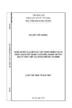 Thẩm quyền của kiểm sát viên trong phiên tòa sơ thẩm giải quyết tranh chấp kinh, doanh thương mại từ thực tiễn tại thành phố hồ chí minh