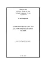 áp dụng hình phạt từ thực tiễn quận phú nhuận, thành phố hồ chí minh