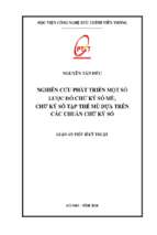 Nghiên cứu phát triển một số lược đồ chữ ký số mù, chữ ký số tập thể mù dựa trên các chuẩn chữ ký số