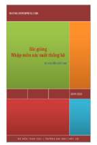 Bài giảng nhập môn xác suất thống kê