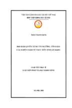 Bảo đảm quyền tự do tín ngưỡng, tôn giáo người chăm từ thực tiễn tỉnh an giang