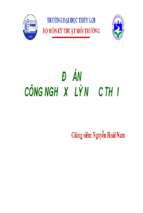 đồ án công nghệ xử lý nước thải