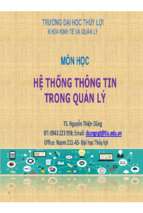 Hệ thống thông tin trong quản lý