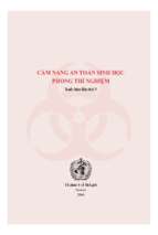 Cẩm nang an toàn sinh học phòng thí nghiệm = laboratory biosafety manual