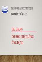 Cơ học chất lỏng ứng dụng