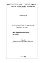 Quản lý nhà nước đối với hoạt động tình nguyện của thanh niên việt nam tt tiếng anh