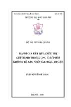 đánh giá kết quả điều trị gefitinib trong ung thư phổi không tế bào nhỏ tái phát di căn