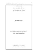 áp dụng hình phạt tù có thời hạn từ thực tiễn tỉnh đồng nai