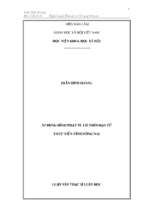 áp dụng hình phạt tù có thời hạn từ thực tiễn tỉnh đồng nai