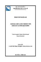 đánh giá chất lượng website vnpt khảo sát tại quảng bình