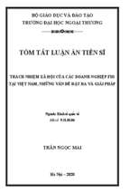 Trách nhiệm xã hội của các doanh nghiệp fdi tại việt nam, những vấn đề đặt ra và giải pháp tt