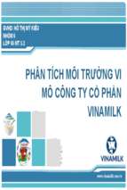 Phân tích môi trường vi mô công ty cổ phần vinamilk