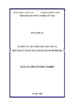 Nghiên cứu đặc điểm nông sinh học và biện pháp kỹ thuật sản xuất hoa đỗ quyên bản địa