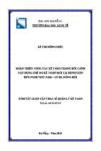 Hoàn thiện công tác kế toán trong bối cảnh vận dụng chế độ kế toán mới tại bệnh viện hữu nghị việt nam – cu ba đồng hới