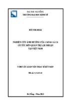 Nghiên cứu ảnh hưởng của chính sách cổ tức đến quản trị lợi nhuận tại việt nam
