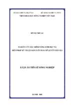 Nghiên cứu đặc điểm nông sinh học và biện pháp kỹ thuật sản xuất hoa đỗ quyên bản địa