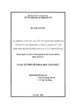 Sử dụng mô hình dạy học kết hợp (blended learning) trong dạy học môn sinh lý người và động vật cho sinh viên ngành sư phạm sinh học ở các trường đại học