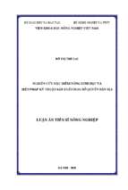 Nghiên cứu đặc điểm nông sinh học và biện pháp kỹ thuật sản xuất hoa đỗ quyên bản địa