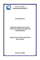 Kiểm soát thuế giá trị gia tăng tại chi cục thuế khu vực đồng hới – quảng ninh, tỉnh quảng bình