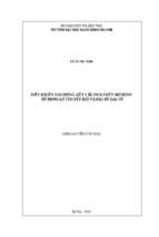 điều khiển dao động kết cấu dựa trên mô hình sử dụng lý thuyết mờvà đại số gia tử
