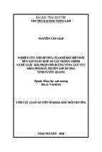 Nghiên cứu ảnh hưởng của khí hậu biến đổi đến sản xuất một số cây trồng chính và đề xuất giải pháp thích ứng vùng lưu vực sông phó đáy, huyện sơn dương, tỉnh tuyên quang tt