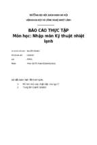 Báo cáo thực hành nhập môn kỹ thuật nhiệt lạnh tai nhà máy và công ty nhiệt đại học bách khoa hà nội