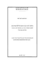 Giải pháp hỗ trợ nâng cao chất lượng nhân lực trong các khu công nghiệp tỉnh hải dương   