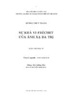 Sự khả vi fréchet của ánh xạ đa trị