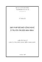 Giải pháp đổi mới công nghệ ở truyền tải điện ninh bình  quản trị công nghệ & phát triển doanh nghiệp
