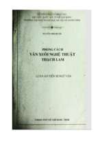 Phong cách văn xuôi nghệ thuật thạch lam