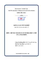 điều chế một số dẫn xuất hydrazide n   thế của atranorin