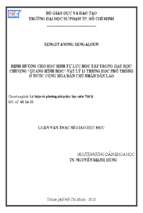 định hướng cho học sinh tự lực học tập trong dạy học chương quang hình học   vậy lí 11 trung học phổ thông ở nước cộng hòa dân chủ nhân dân lào​