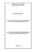 Giải pháp hoàn thiện chiến lược kinh doanh công ty trách nhiệm hữu hạn hà ngân   